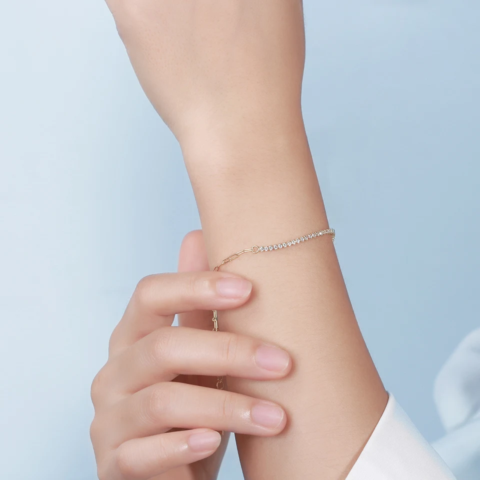 Adjustable Tennis Bracelet 925 Sterling Silver 2mm