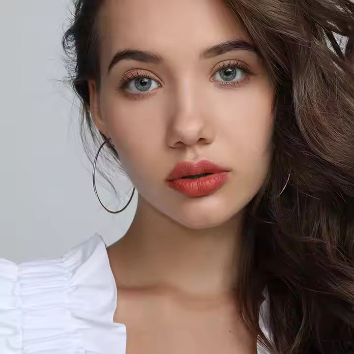 TMGSE36 Gold Plated S925 Sterling Silver Large Hoop Earrings for Women