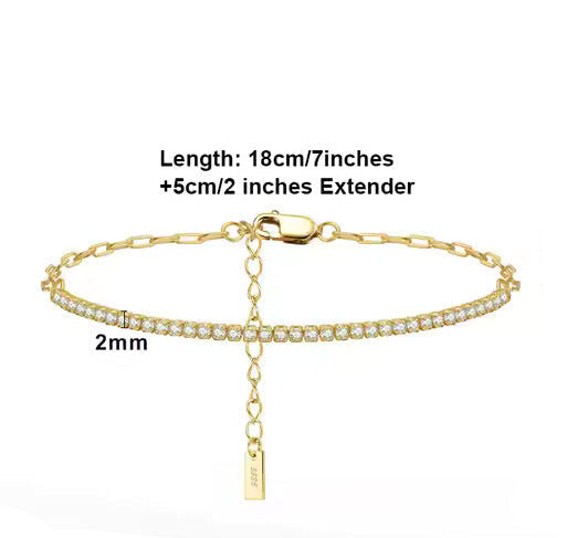 TMB141 Zirconia 925 Silver Half