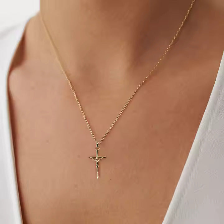 TMN39 925 Silver Cross Locket Necklace