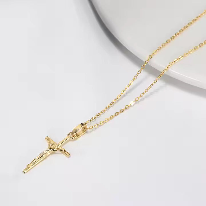 TMN39 925 Silver Cross Locket Necklace
