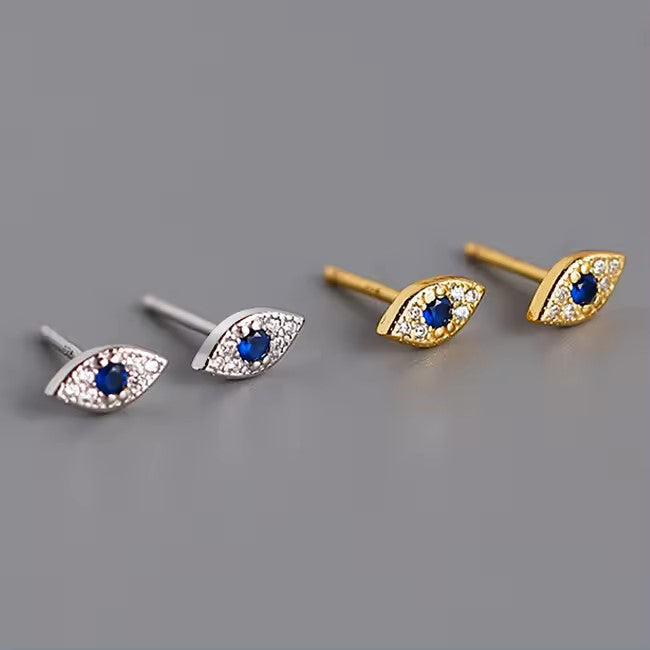 Evil eye studs earrings