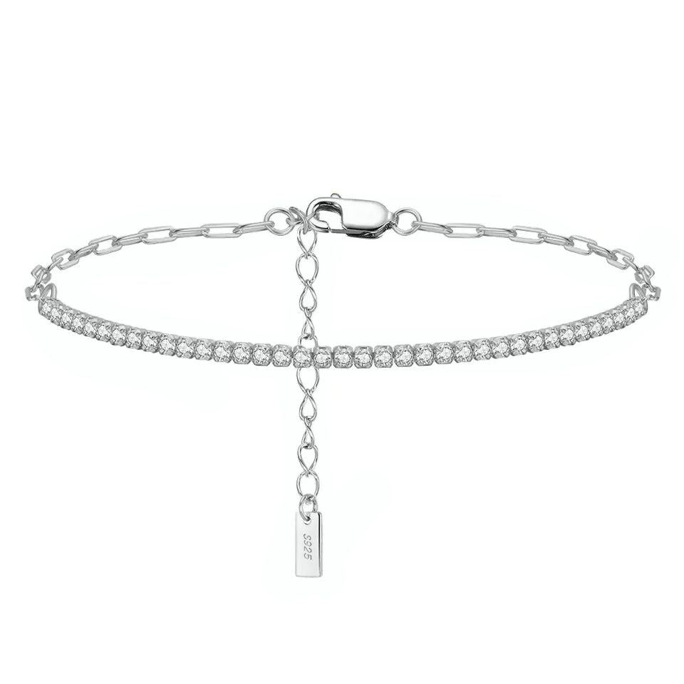 TMB141 Adjustable Tennis Bracelet 925 Sterling Silver 2mm