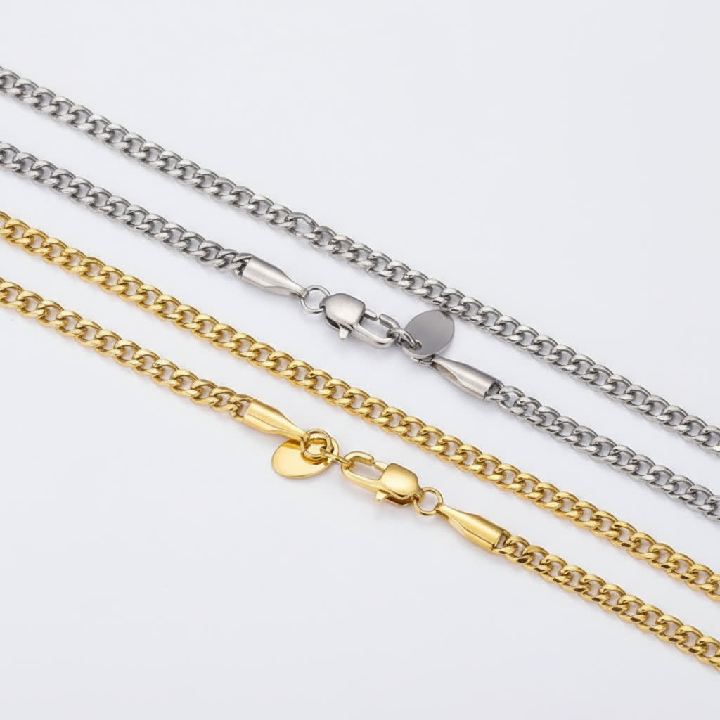 Miami Cuban Link 3mm chain necklace