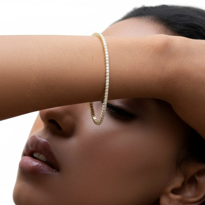 Sterling Silver Tennis Bracelet-2mm