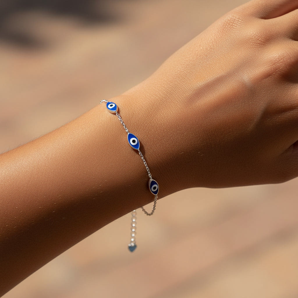 Triple Blue Evil Eye
