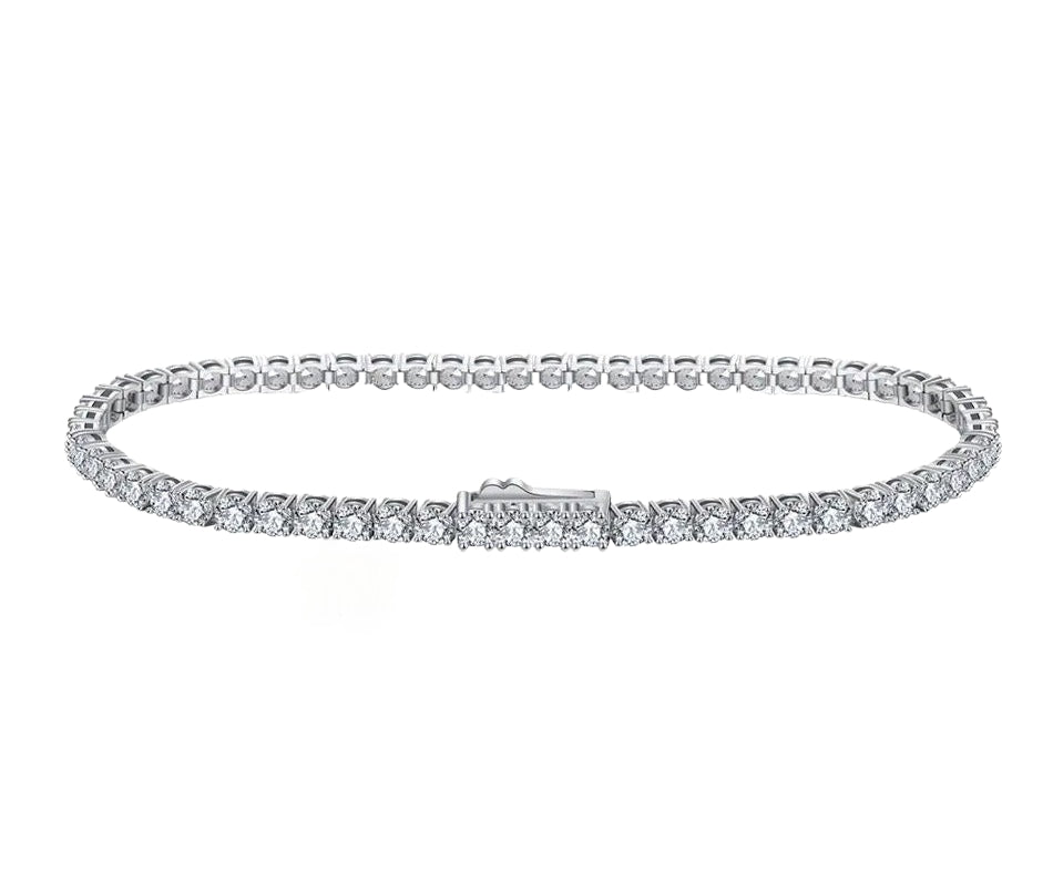 Sterling Silver Tennis Bracelet-2mm