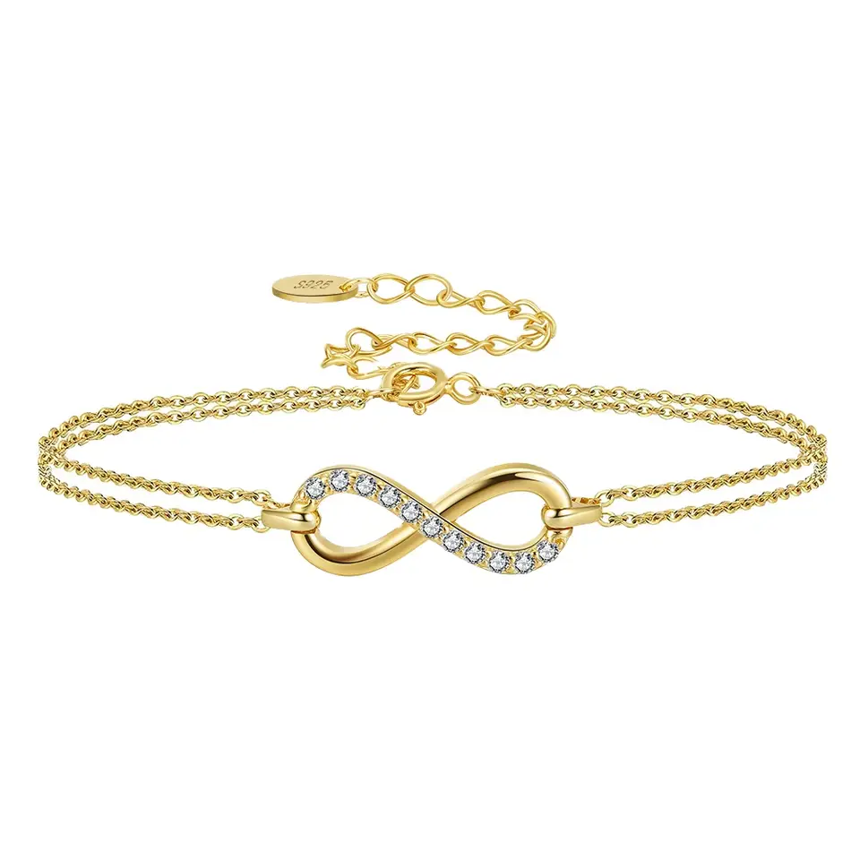 TMB136 Sterling Silver infinity Bracelet