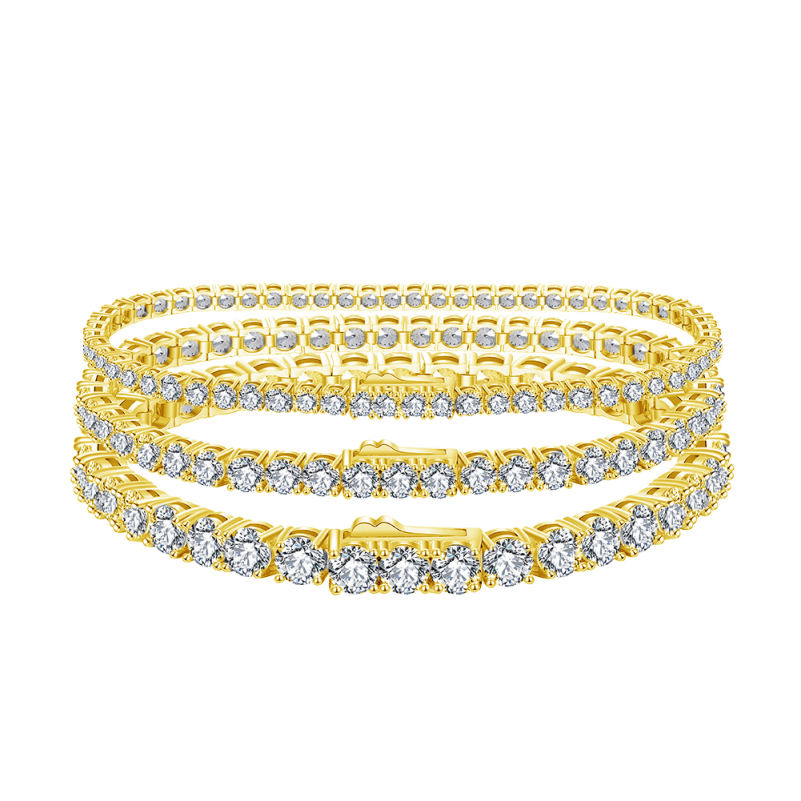 Sterling Silver Tennis Bracelet-4mm