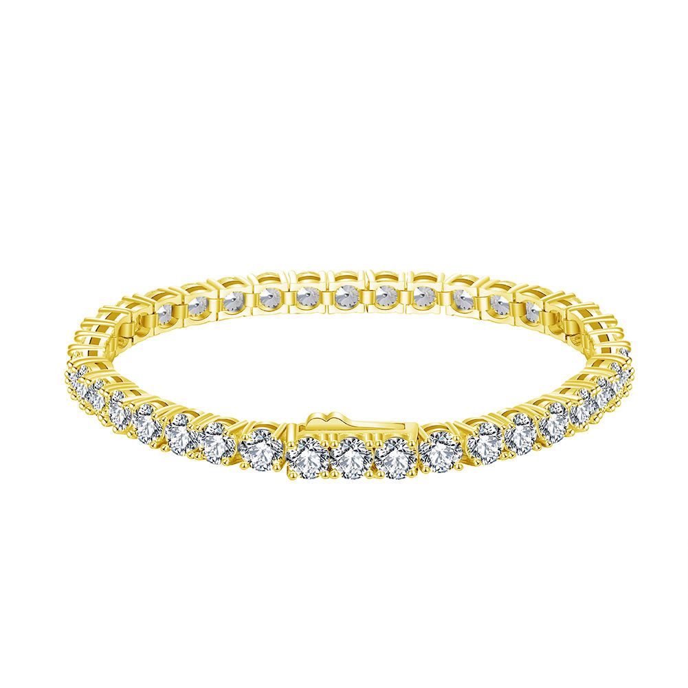 Sterling Silver Tennis Bracelet-4mm