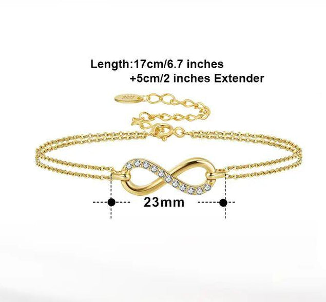 TMB136 Sterling Silver infinity Bracelet
