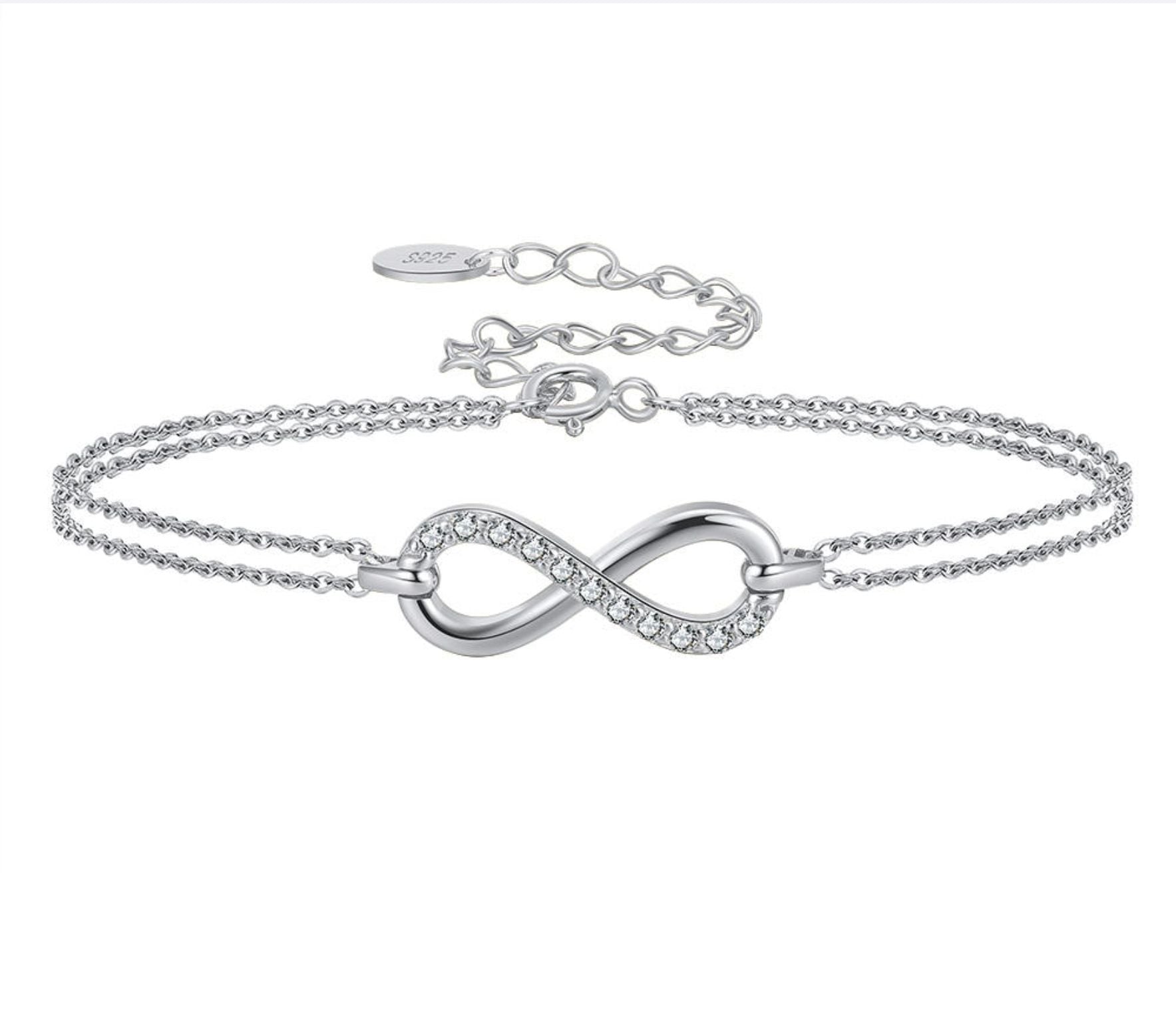 TMB136 Sterling Silver infinity Bracelet