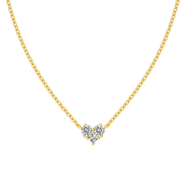 TMN0890 Sterling Silver love heart necklace