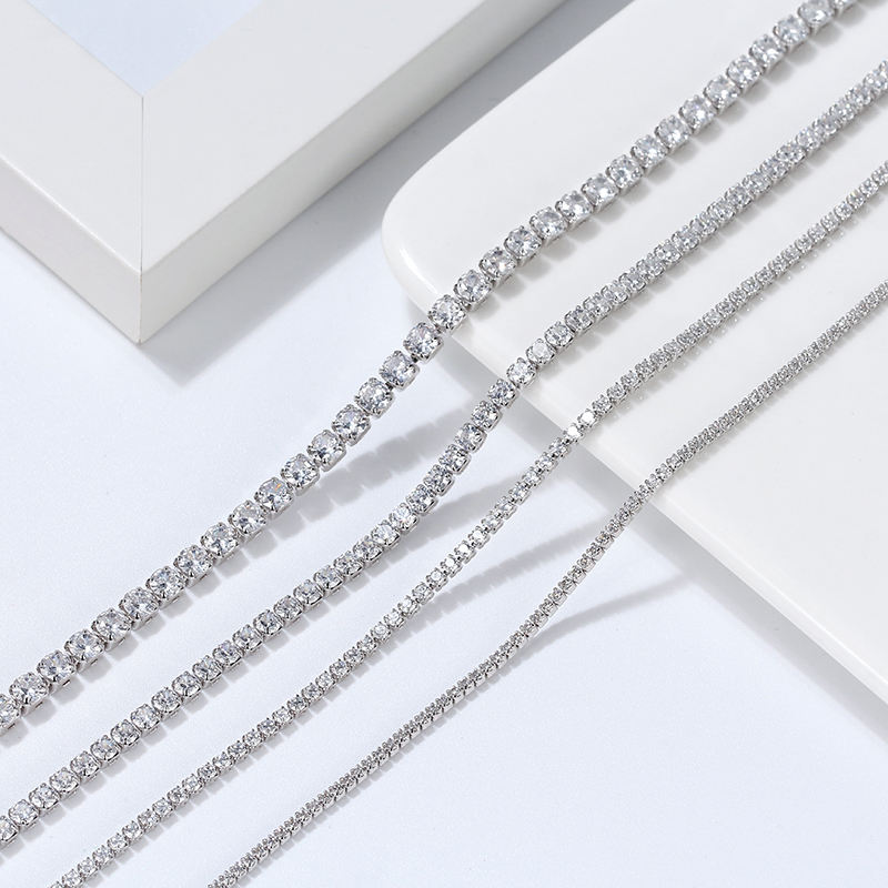 Sterling silver tennis necklace 3mm