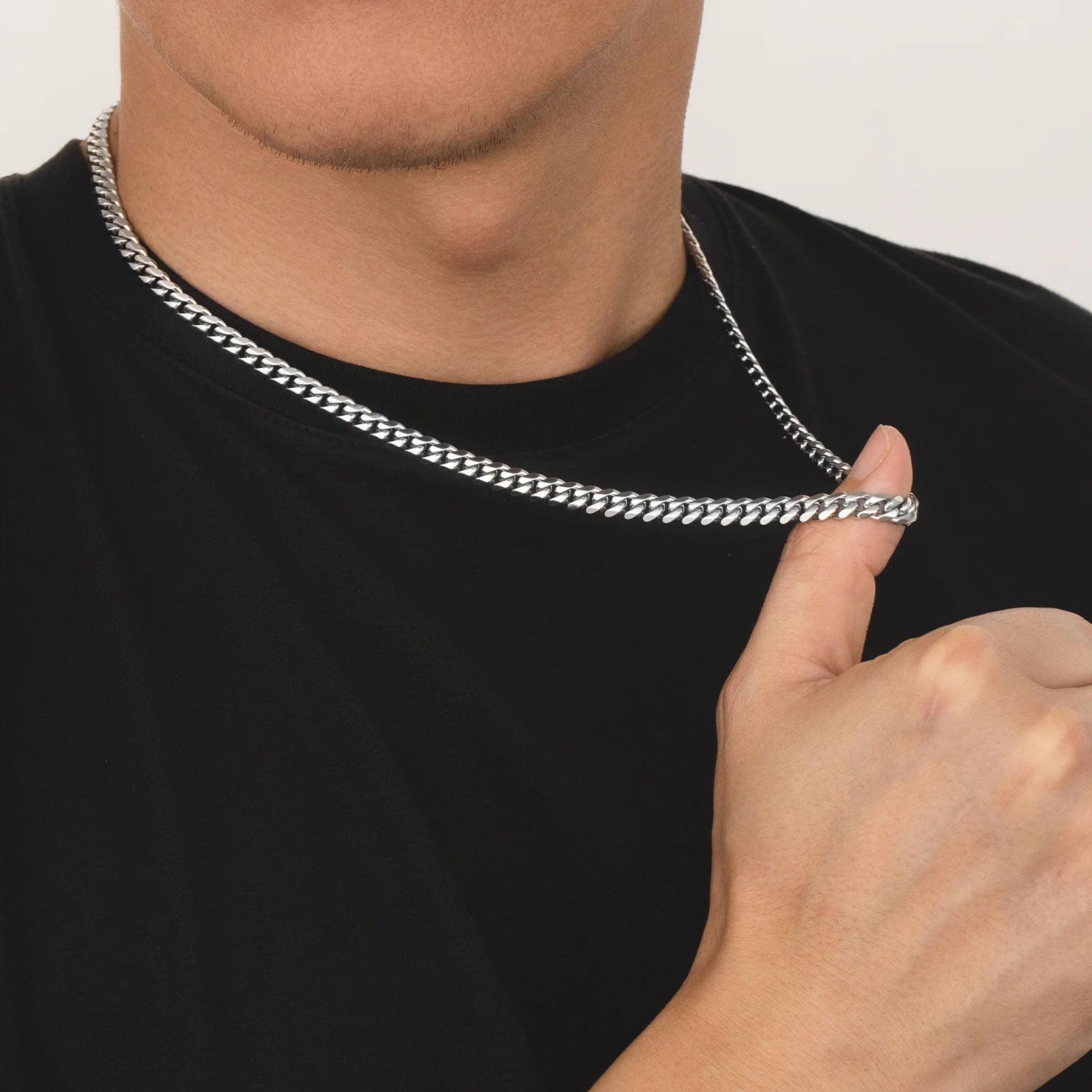 Miami Cuban Link 6mm chain - Silver/18k Gold