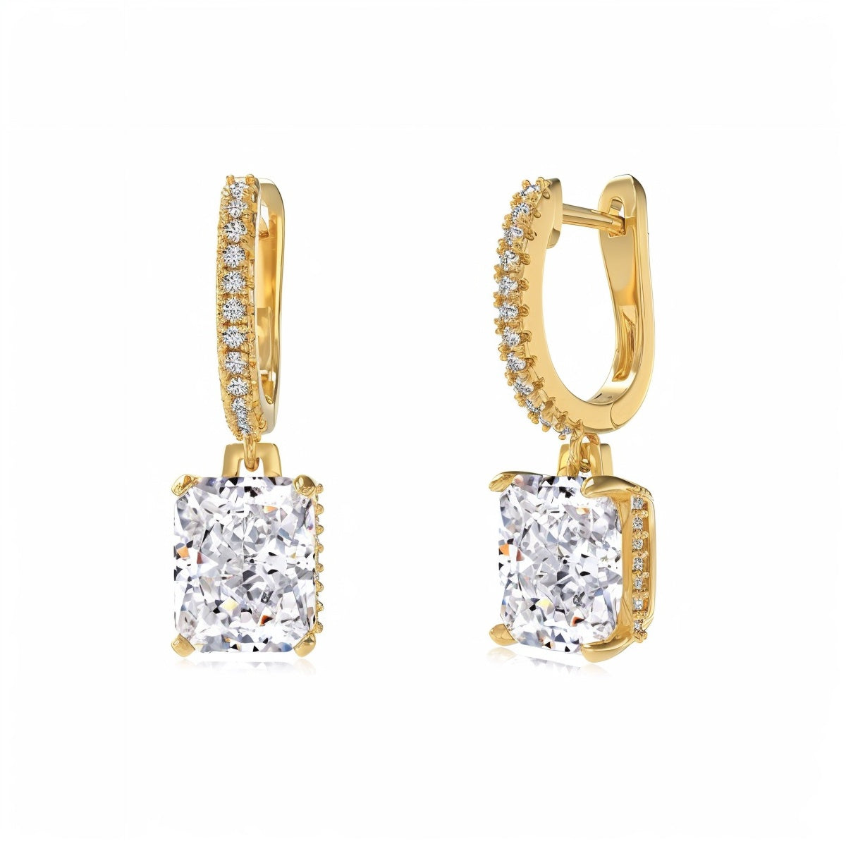 TME0311 Sterling Silver Crushed Ice Dangle Earrings