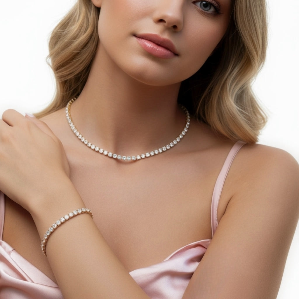 Sterling Silver Tennis Bracelet-4mm