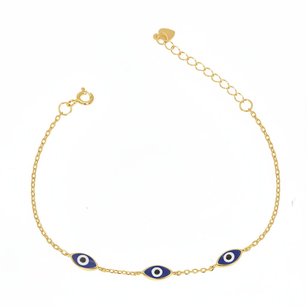 Triple Blue Evil Eye 