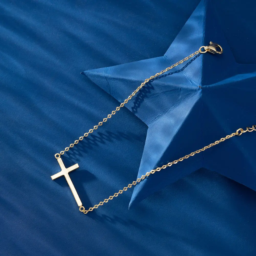 TMAPB03 Sterling Silver Cross Bracelet